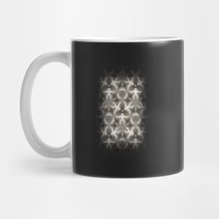 Abstract Grey Metallic Pattern Mug